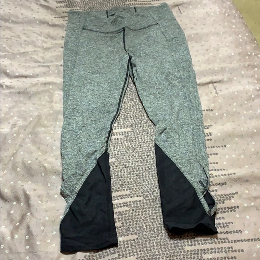 NWOT Free People leggings grey mesh cutout M